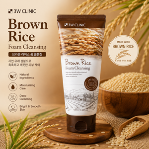 3W Clinic Brown Rice Foam Cleansing 100ml